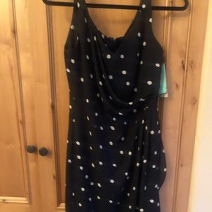 Black and white abstract sarong dress